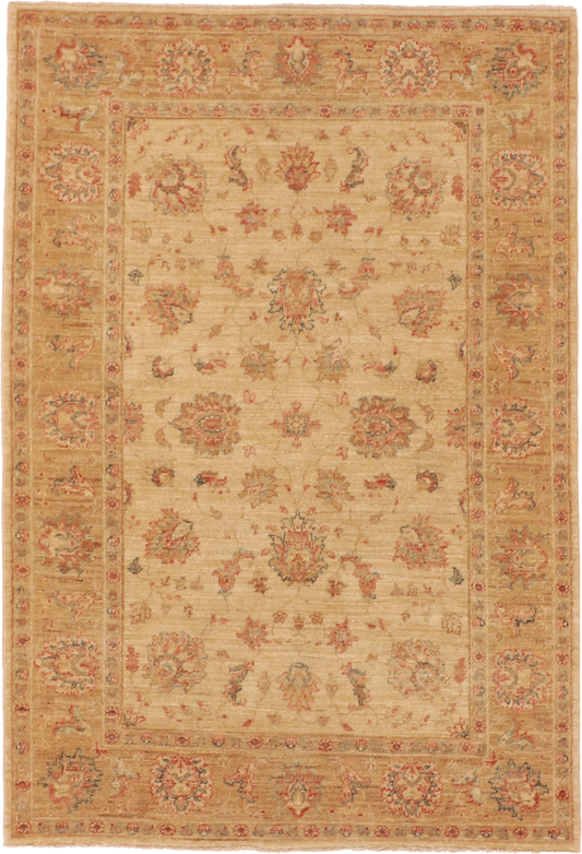 W 4.1 L 6 Kerman 100% Wool Hand-Woven All-Over Design - 56265