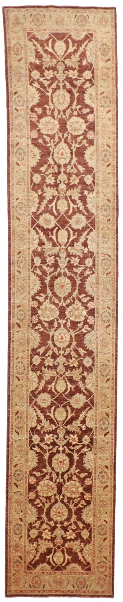 Runner - Mahal Fine All Over Rectangle - Finest Hand-Knotted Quality Wool - 56283
