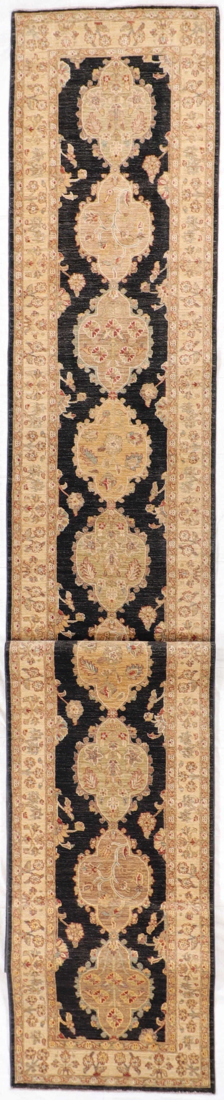2.11 x 25.4 Runner - Frahan Fine/Wool All Over Rectangle - Hand Knotted Rug — 56290