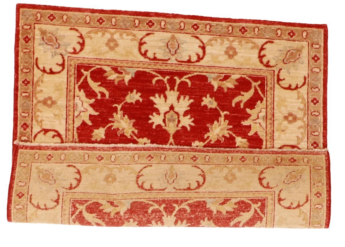 W 3.3 L 3.3 Tehran Square 100% Wool Hand-Woven All-Over Design - 56296