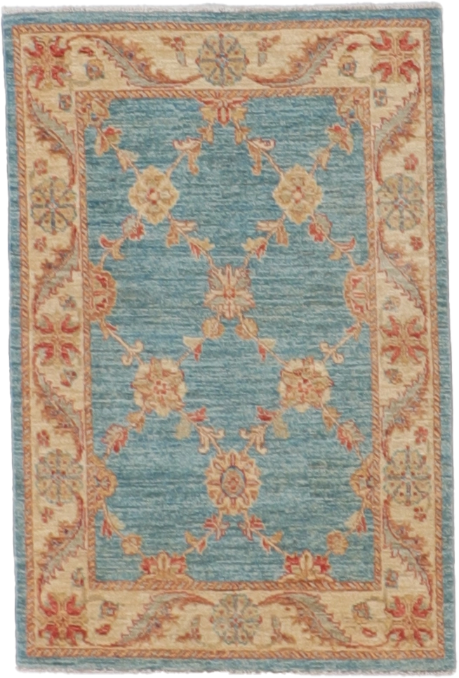 W 2.8 L 4 Kerman 100% Wool Hand-Woven All-Over Design - 56303