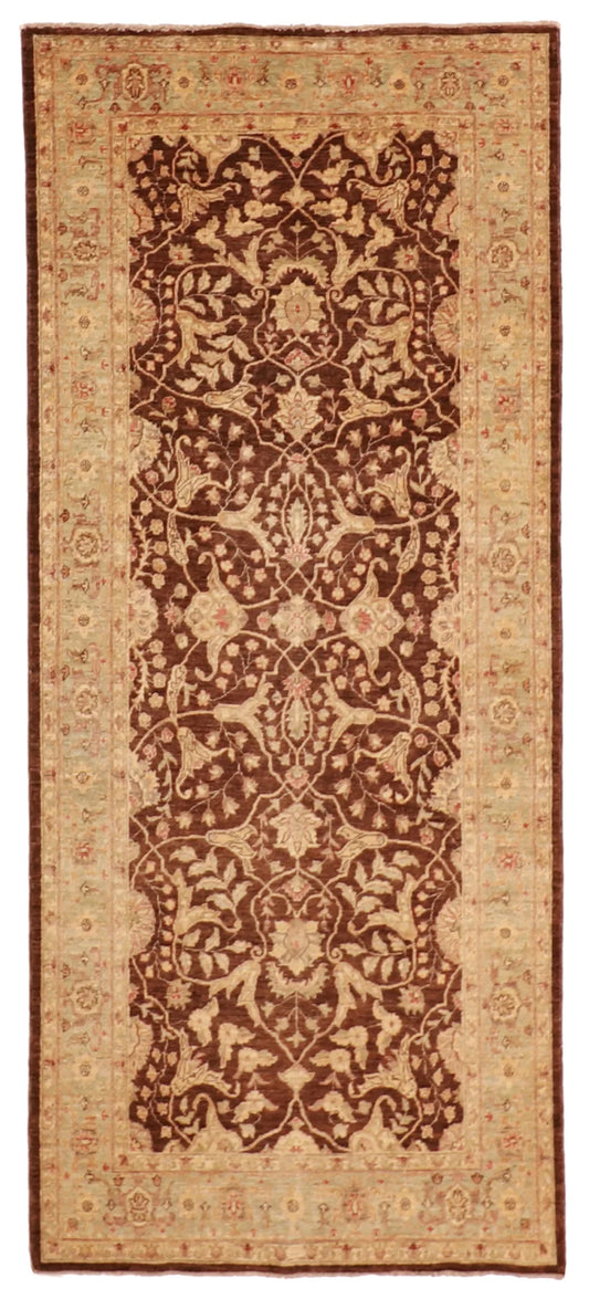 W 4.1 - L 9.8 - Nazam Fine All Over Rectangle - Finest Hand-Knotted Quality Wool - 56310
