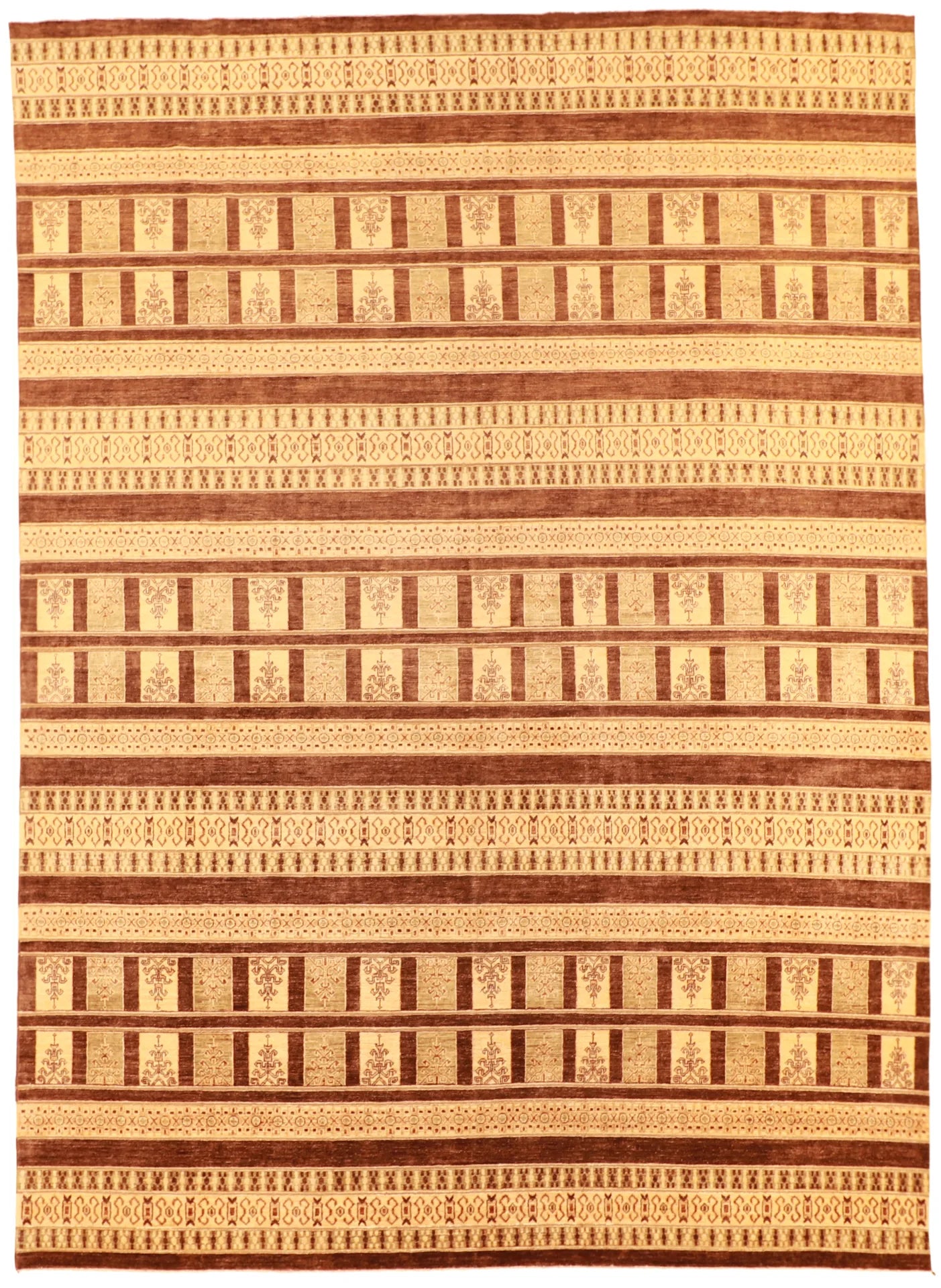 10 x 13.9 - Hamadan Wool Traditional Rectangle - Finest Hand-Knotted Quality Wool — 56333