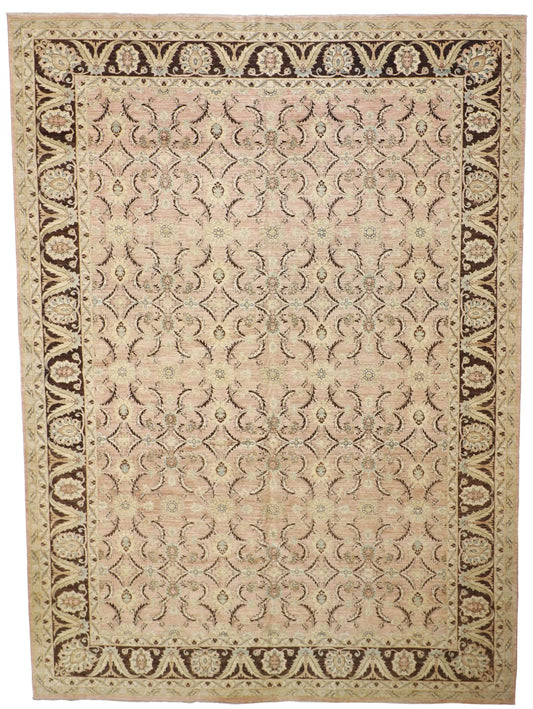W 10.1 - L 14 - Heratie Fine All Over Rectangle - Finest Hand-Knotted Quality Wool - 56360