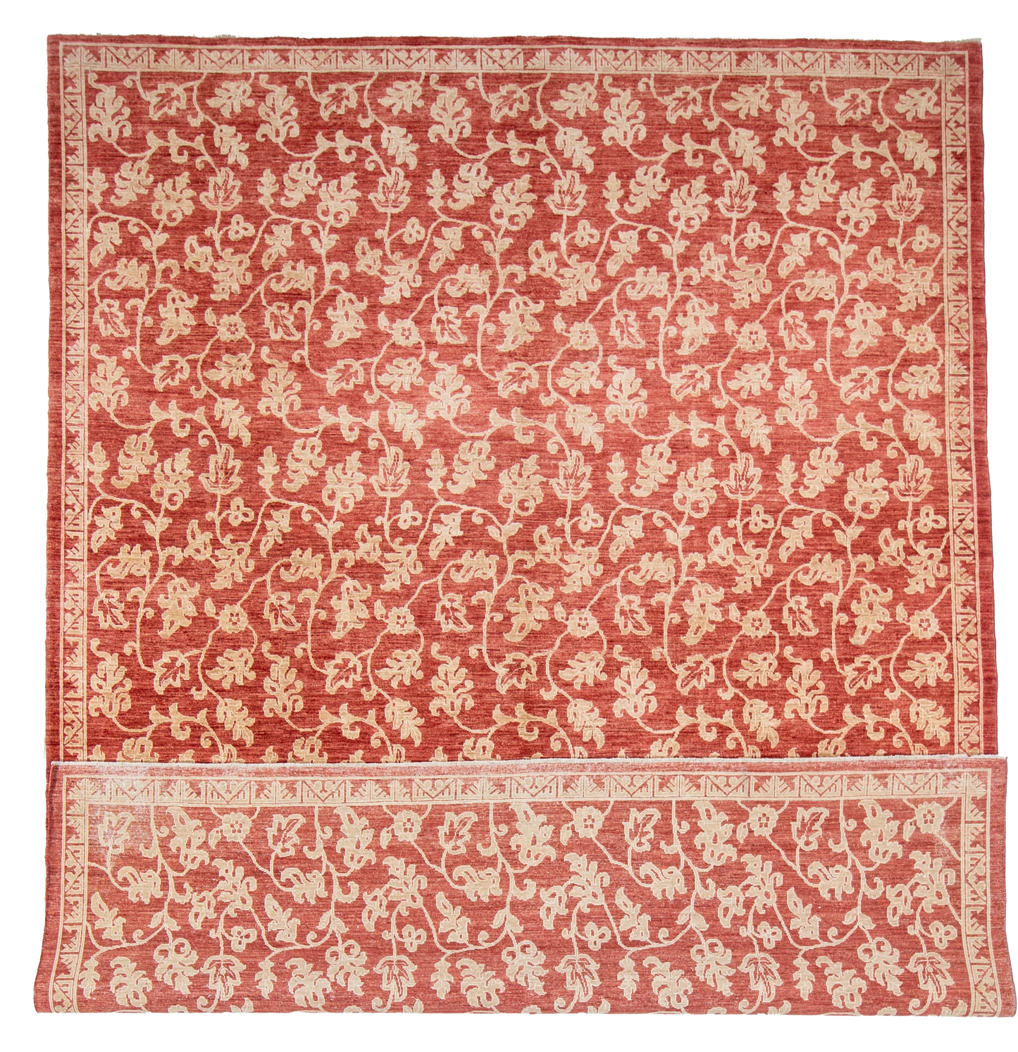 W 9.2 L 12.3 Azarie 100% Wool Hand-Woven All-Over Design - 56361