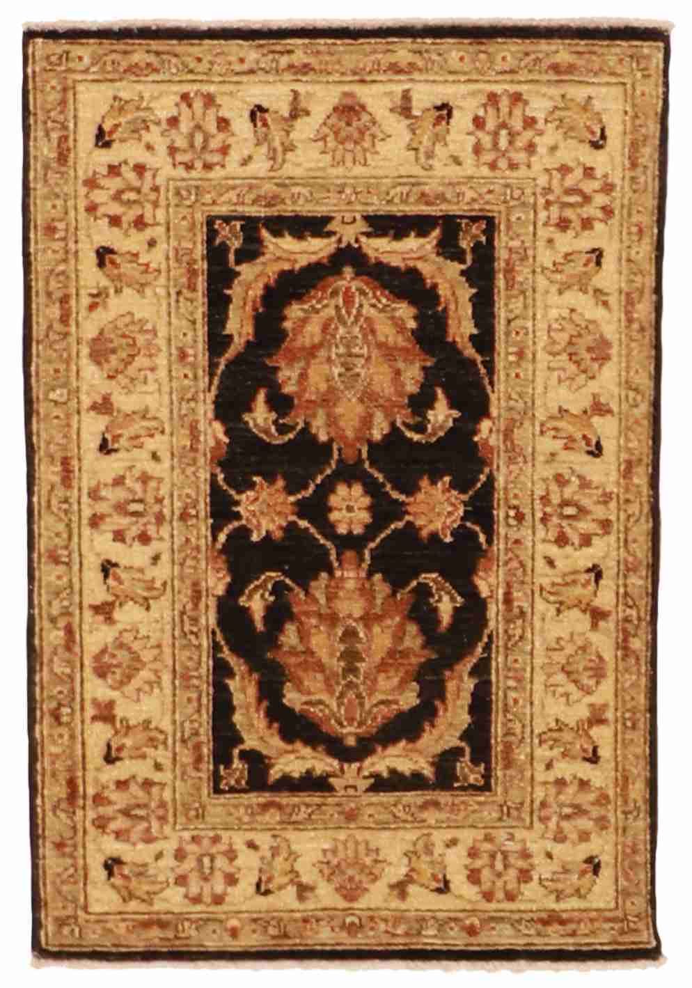 W 2 - L 3 - Kashan Fine All Over Rectangle - Finest Hand-Knotted Quality Wool - 56368