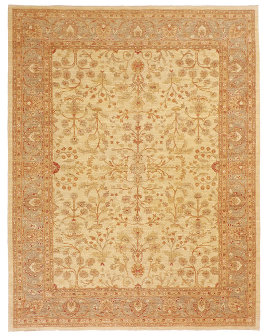 8x10 - Kashan Wool All Over Rectangle - Hand Knotted Rug — 56389