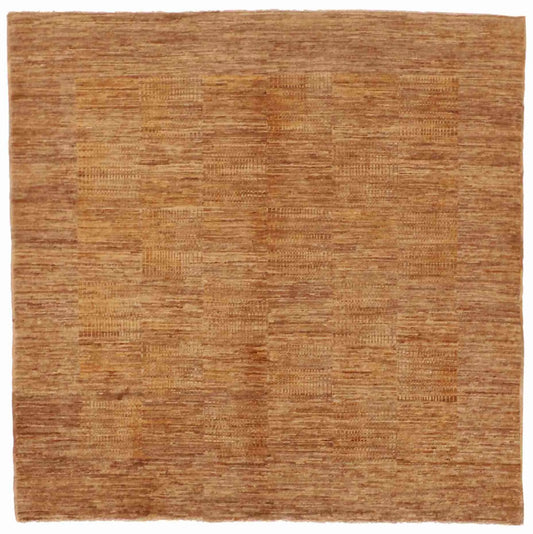 4.10 x 4.9 - Modern Wool Contemporary Rectangle - Finest Hand-Knotted Quality Wool — 56403