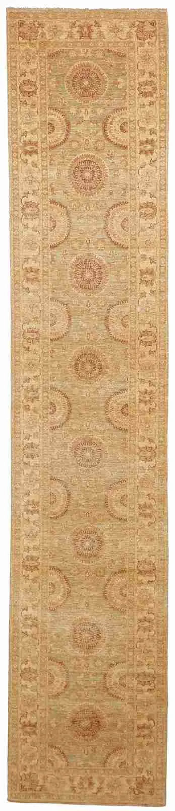 W 2.7 L 12.9 Vermin Runner 100% Wool Hand-Woven All-Over Design - 56509
