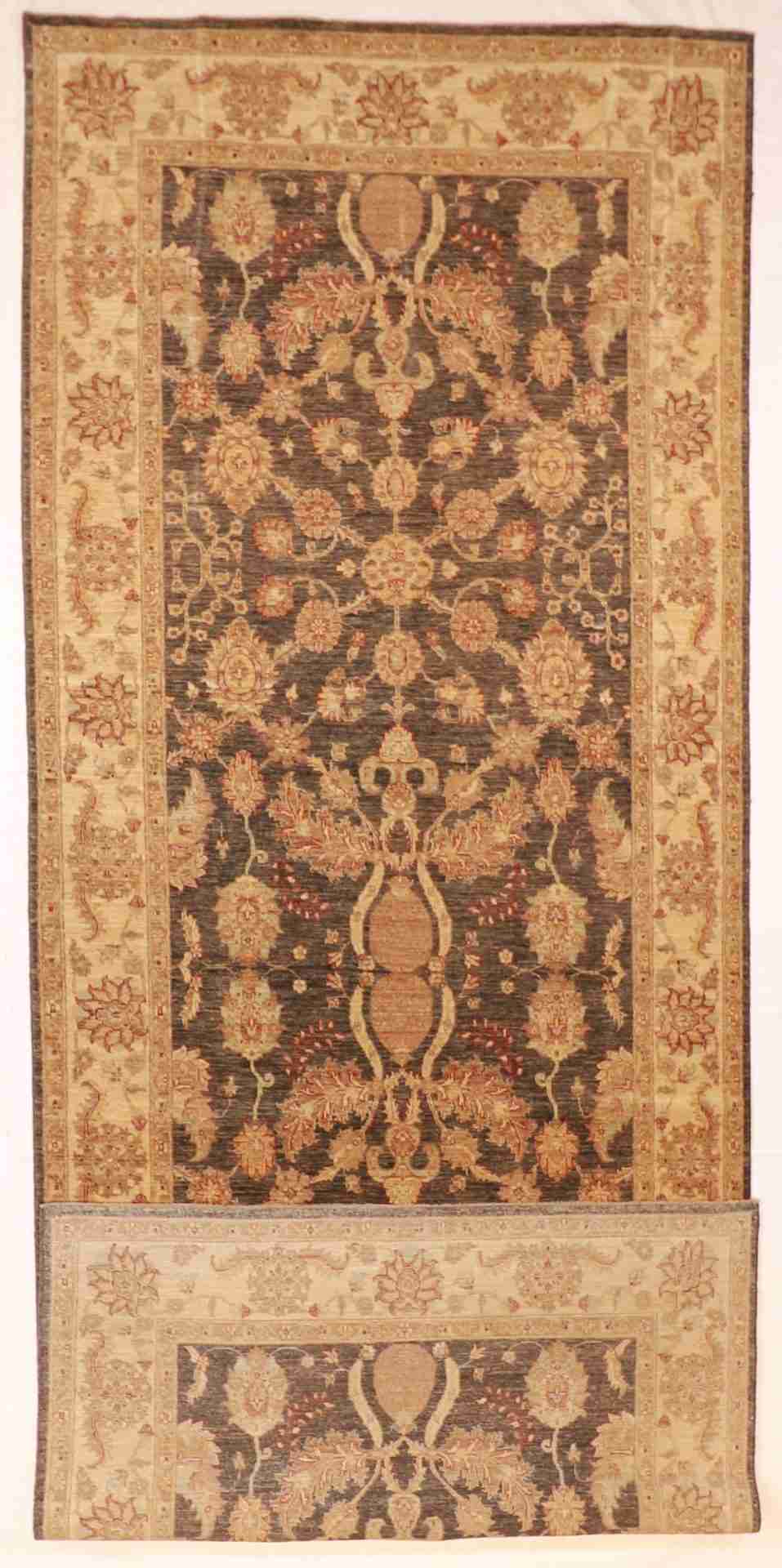 W 6.3 - L 16 - Oushak Fine All Over Rectangle - Finest Hand-Knotted Quality Wool - 56514