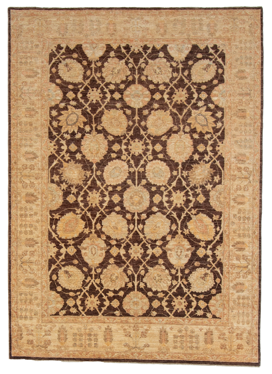 W 6.1 L 8.9 Agra 100% Wool Hand-Woven All-Over Design - 56515