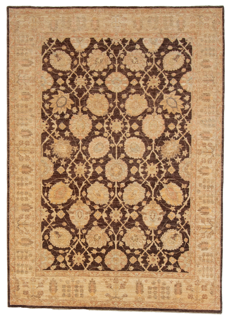W 6.1 L 8.9 Agra 100% Wool Hand-Woven All-Over Design - 56515