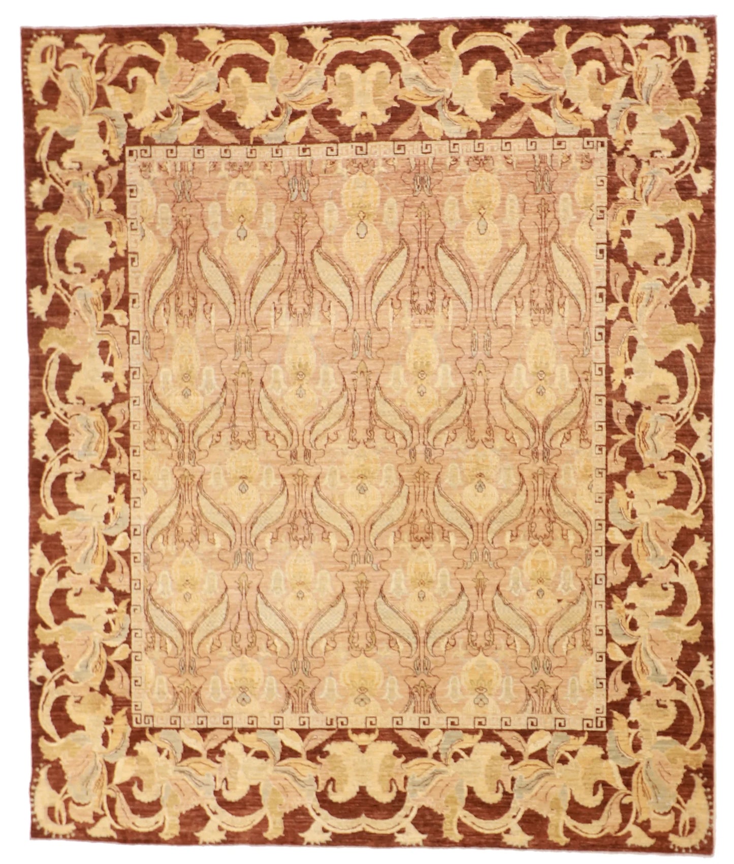 W 8.1 L 9.10 Frahan 100% Wool Hand-Woven All-Over Design - 56536
