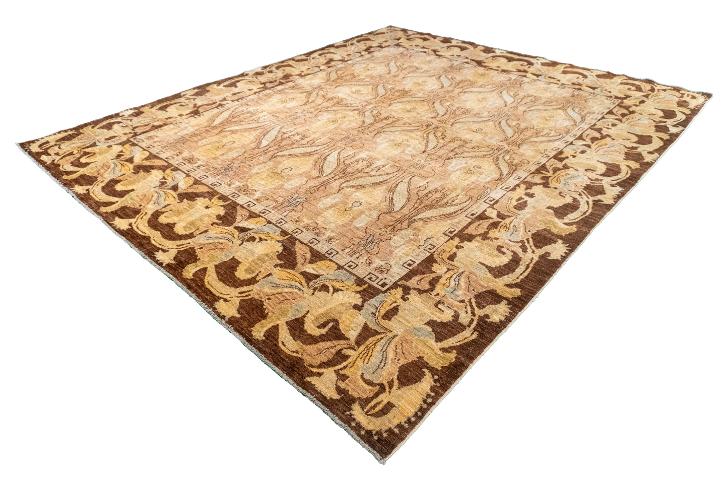 W 8.1 L 9.10 Frahan 100% Wool Hand-Woven All-Over Design - 56536