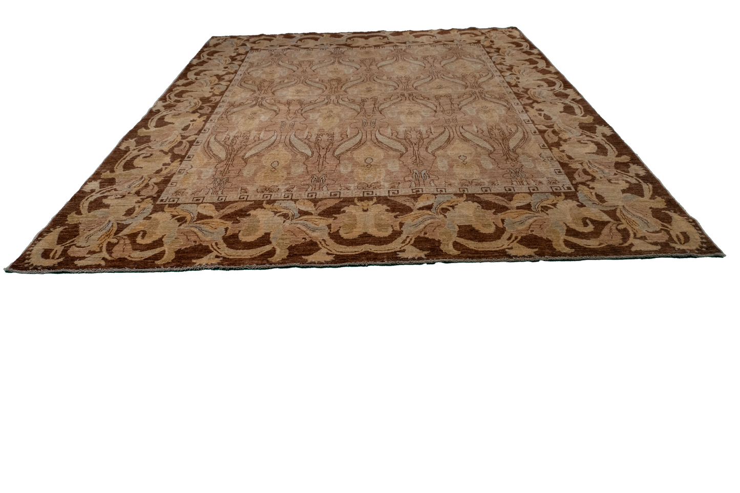 W 8.1 L 9.10 Frahan 100% Wool Hand-Woven All-Over Design - 56536