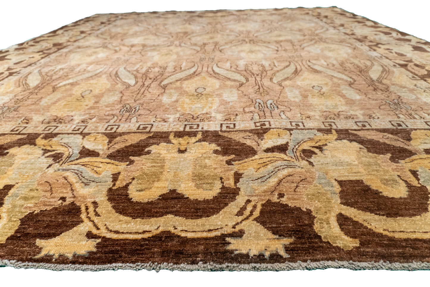 W 8.1 L 9.10 Frahan 100% Wool Hand-Woven All-Over Design - 56536