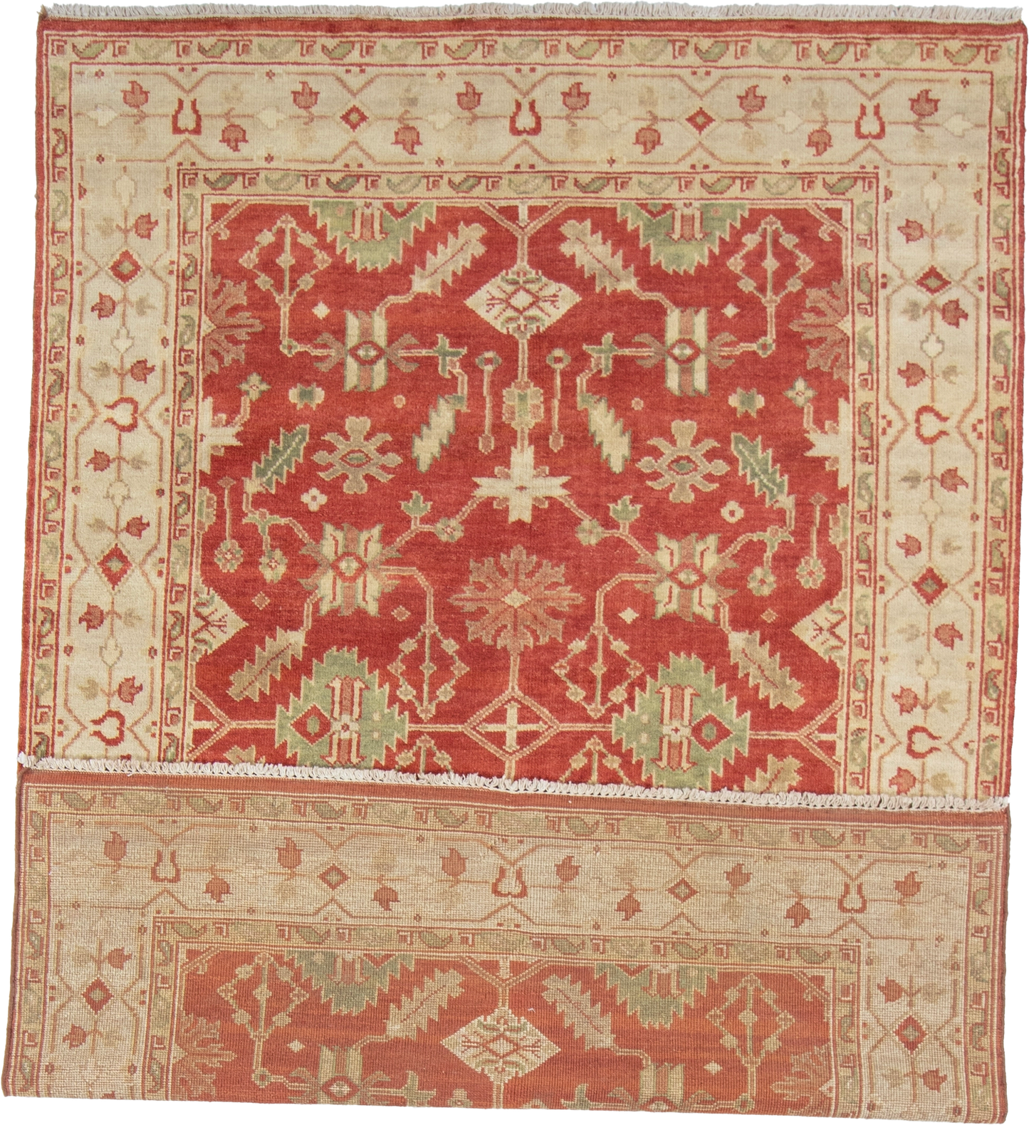 W 6.3 L 8.11 Heriz 100% Wool Hand-Woven All-Over Design - 56741