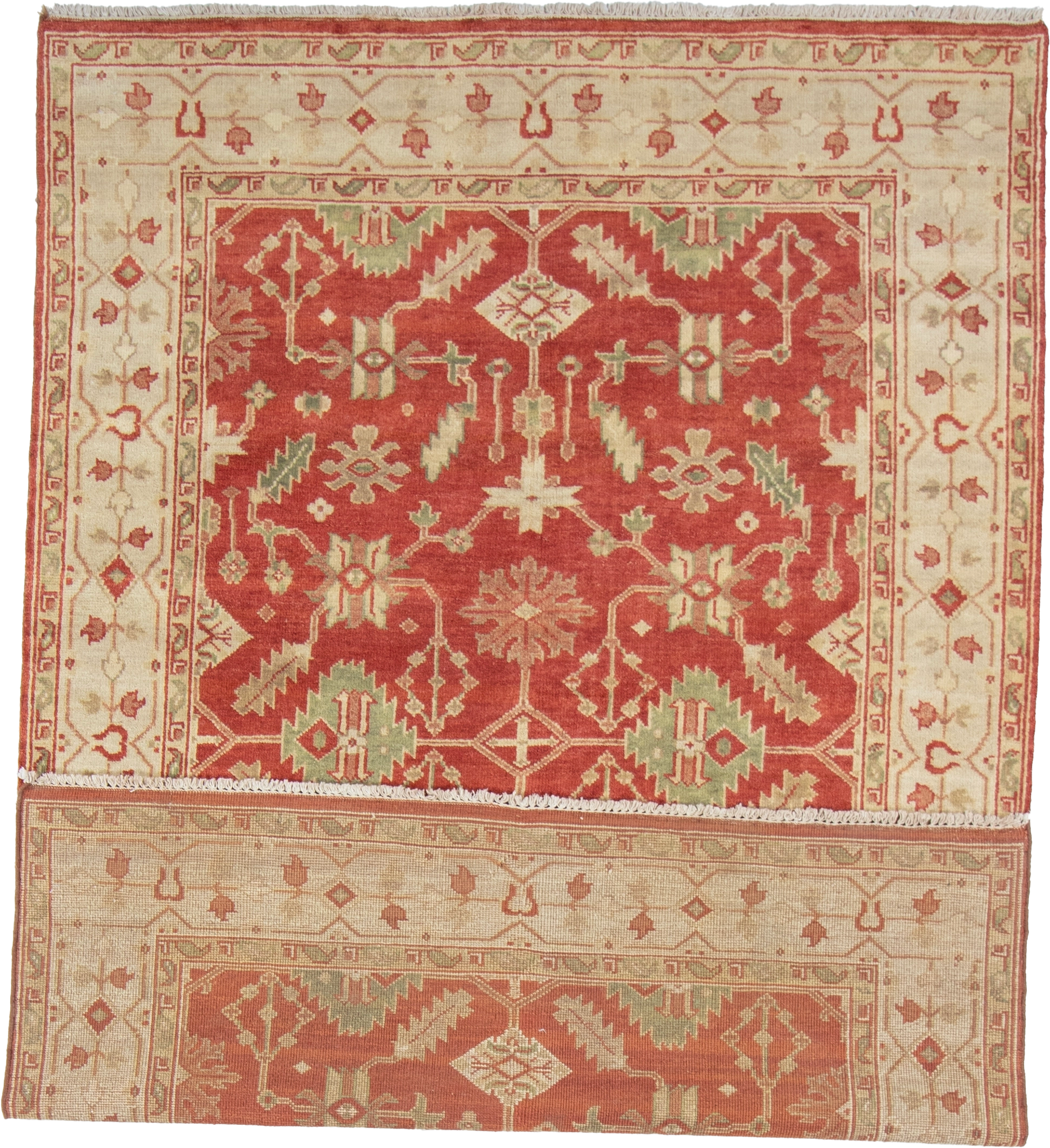 W 6.3 L 8.11 Heriz 100% Wool Hand-Woven All-Over Design - 56741