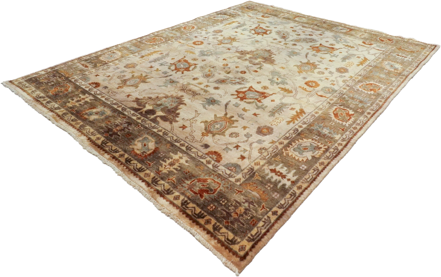 W 8 L 10 Ziegler 100% Wool Hand-Woven Geometric Design - 56747