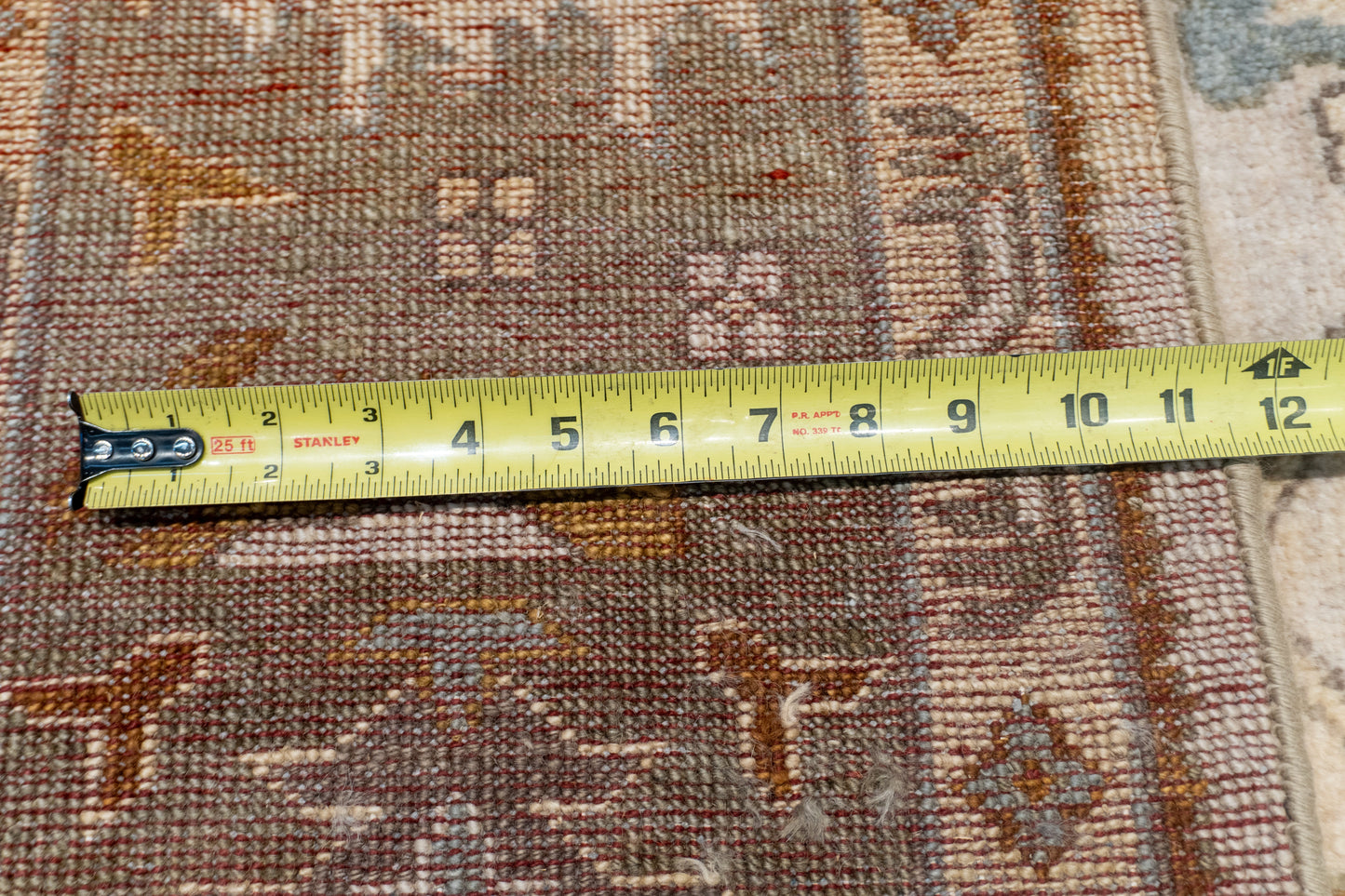 W 8 L 10 Ziegler 100% Wool Hand-Woven Geometric Design - 56747