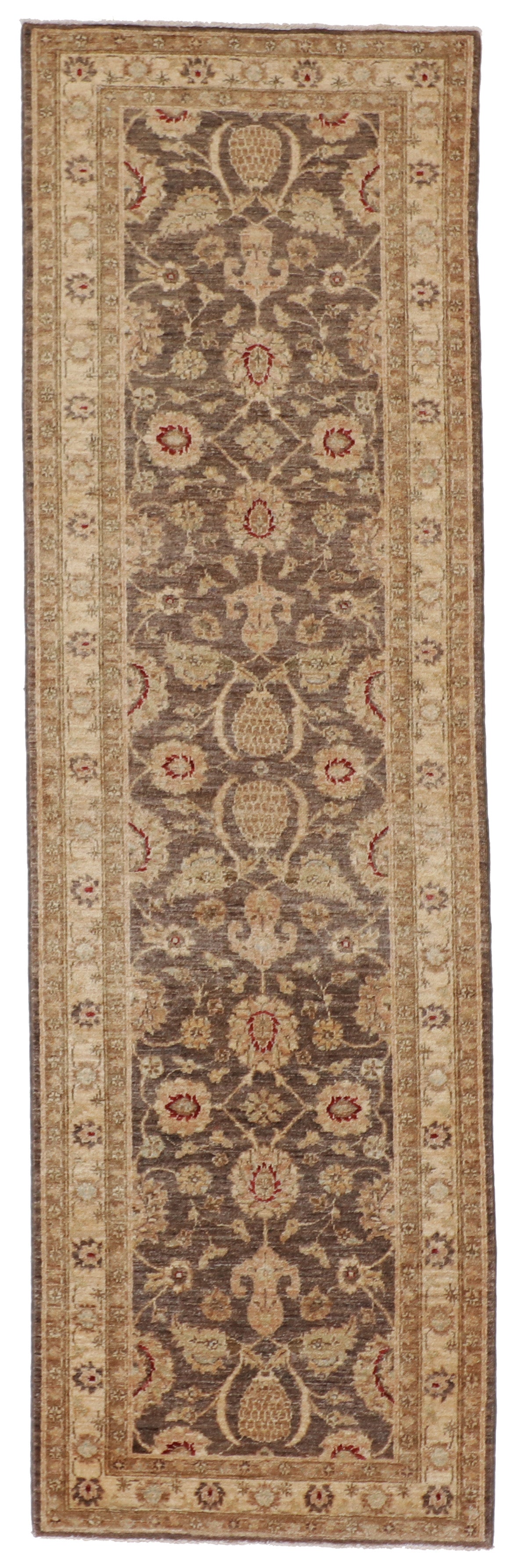 W 2.9 L 9.1 Sh. Abbas Runner 100% Wool Handmade Pakistan All Over Design - 56811