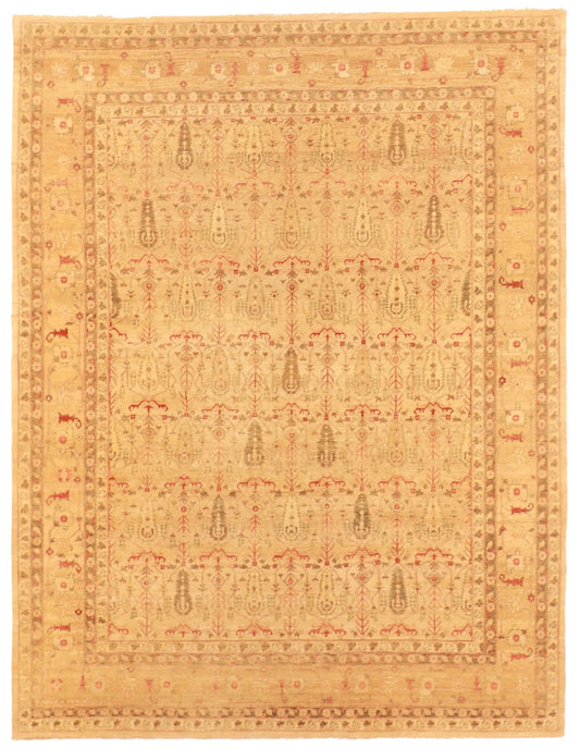 W 9 - L 11.10 - Malayer Fine All Over Rectangle - Hand Woven Rug - 56846