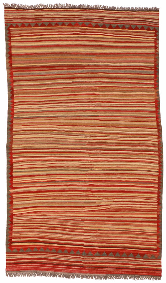 4 x 6.9 - Kilim Fine All Over Rectangle - Finest Hand-Made Quality Wool — 56880