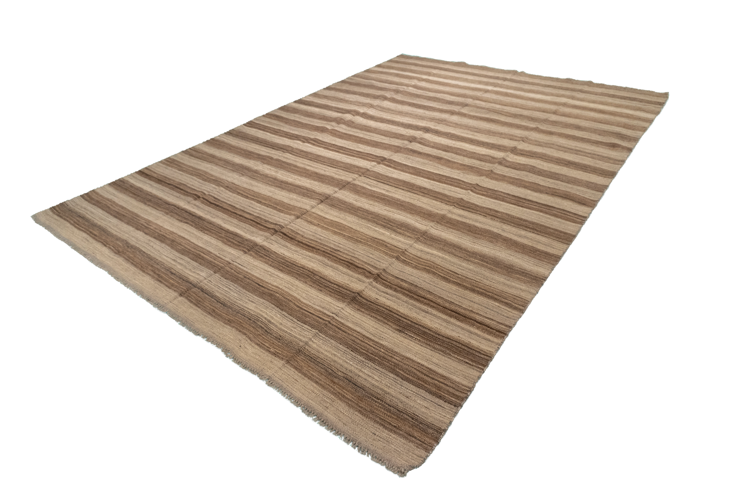 W 6.6 - L 9.6 - Kilim Fine All Over Rectangle - Finest Hand-Made Quality Wool - 56887
