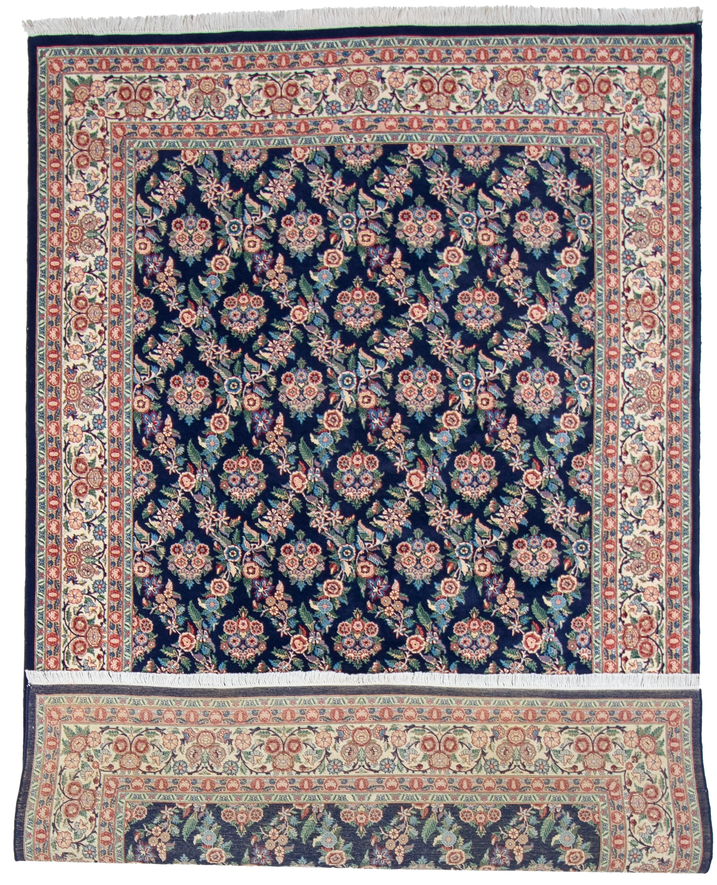 W 6 L 9.3 Golfrangie 100% Wool Hand-Woven All-Over Design - 56950