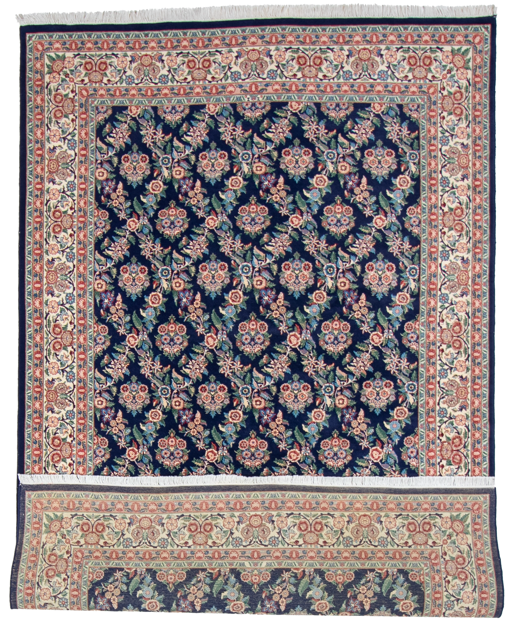 W 6 L 9.3 Golfrangie 100% Wool Hand-Woven All-Over Design - 56950