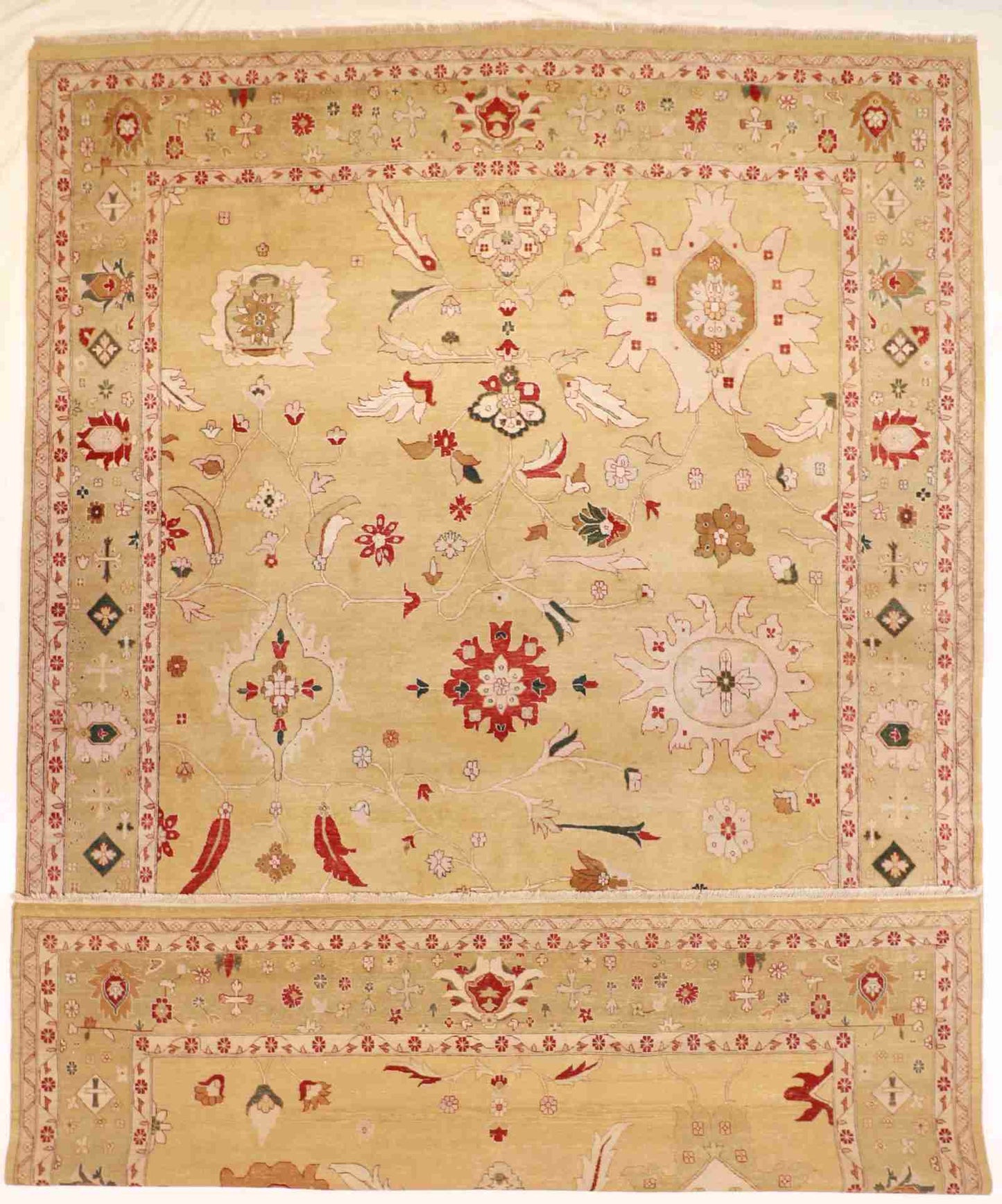W 11.9 - L 17.10 - Malayer Fine All Over Rectangle - Hand Woven Rug - 56981