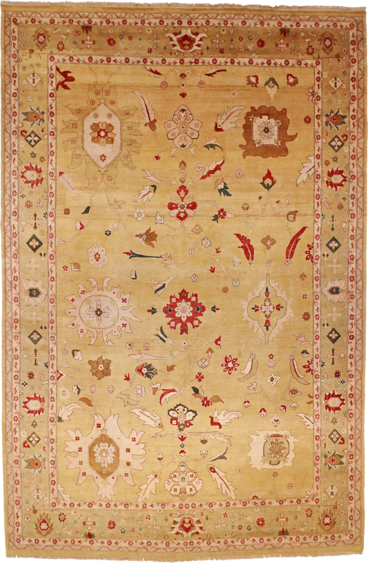 W 11.9 L 17.10 Malayer 100% Wool Hand-Woven All-Over Design - 56981