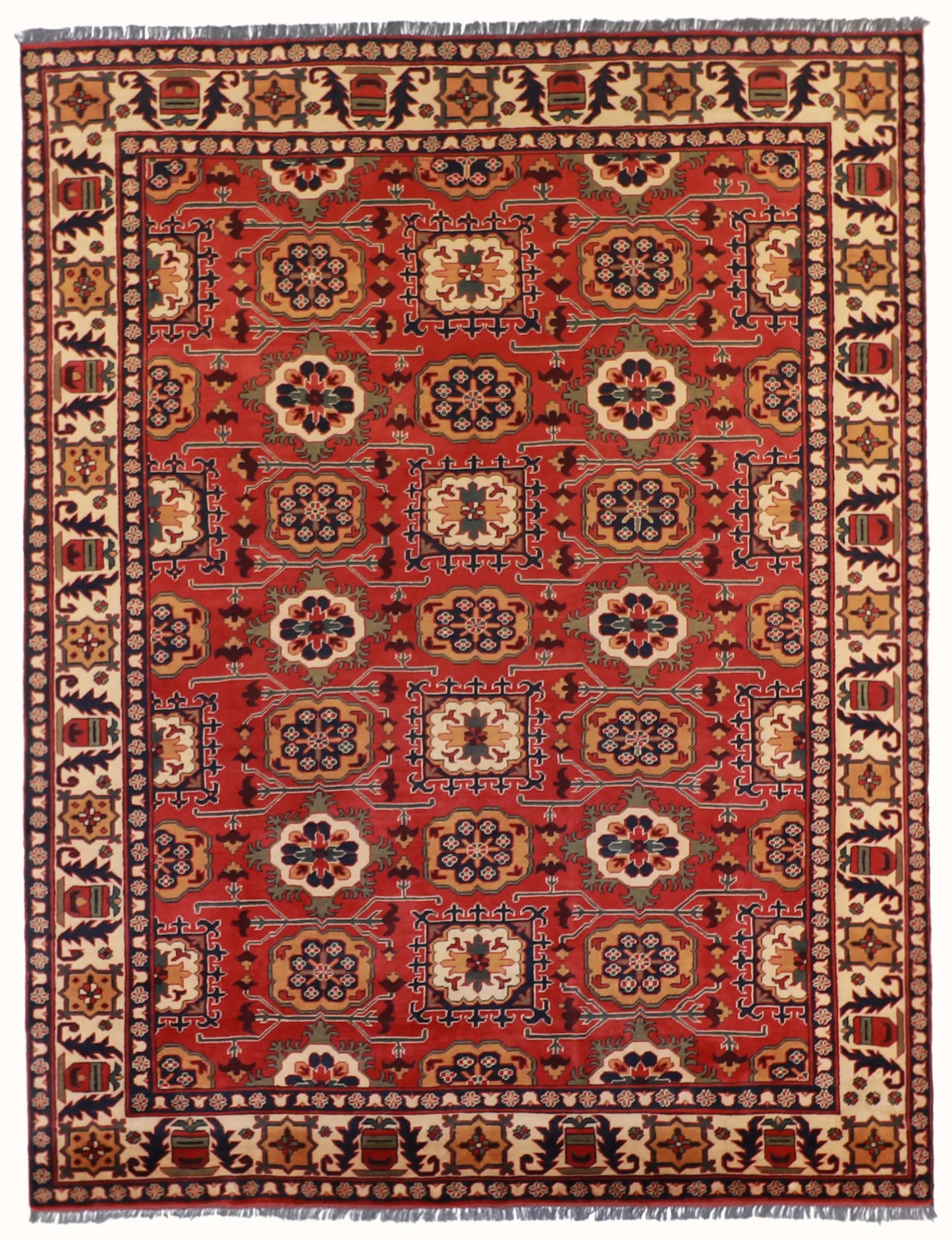 8.2 x 10.7 - Malayer Wool Traditional Rectangle - Finest Hand-Knotted Quality Wool — 57053