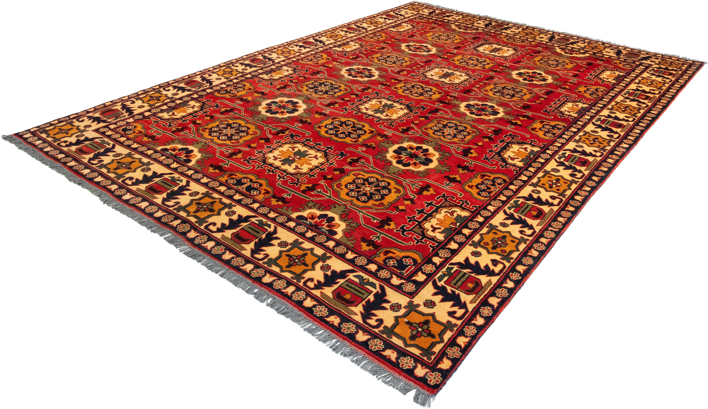 W 8.2 L 10.7 Malayer 100% Wool Hand-Woven All-Over Design - 57053