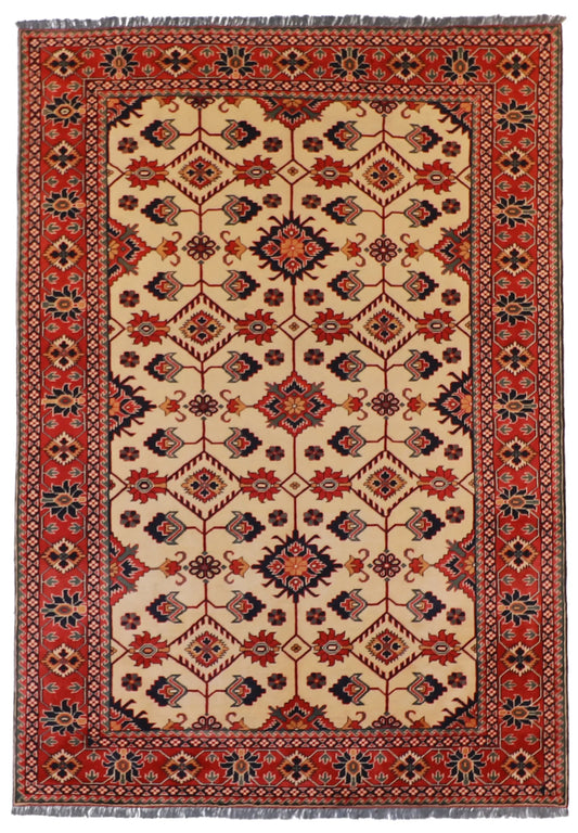 6.10 x 9.9 - Malayer Wool Traditional Rectangle - Finest Hand-Knotted Quality Wool — 57054