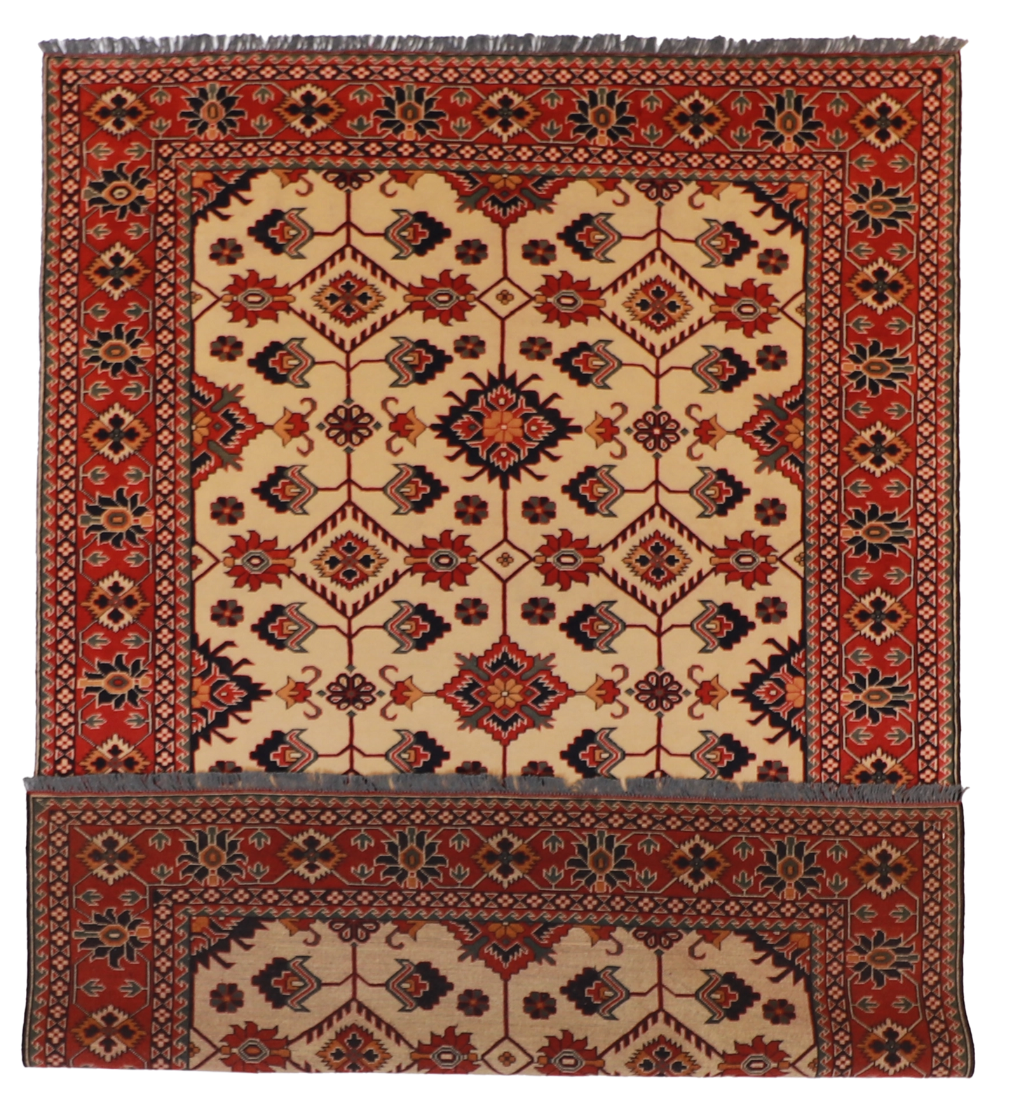 W 6.10 - L 9.9 - Malayer Wool Traditional Rectangle - Finest Hand-Knotted Quality Wool - 57054