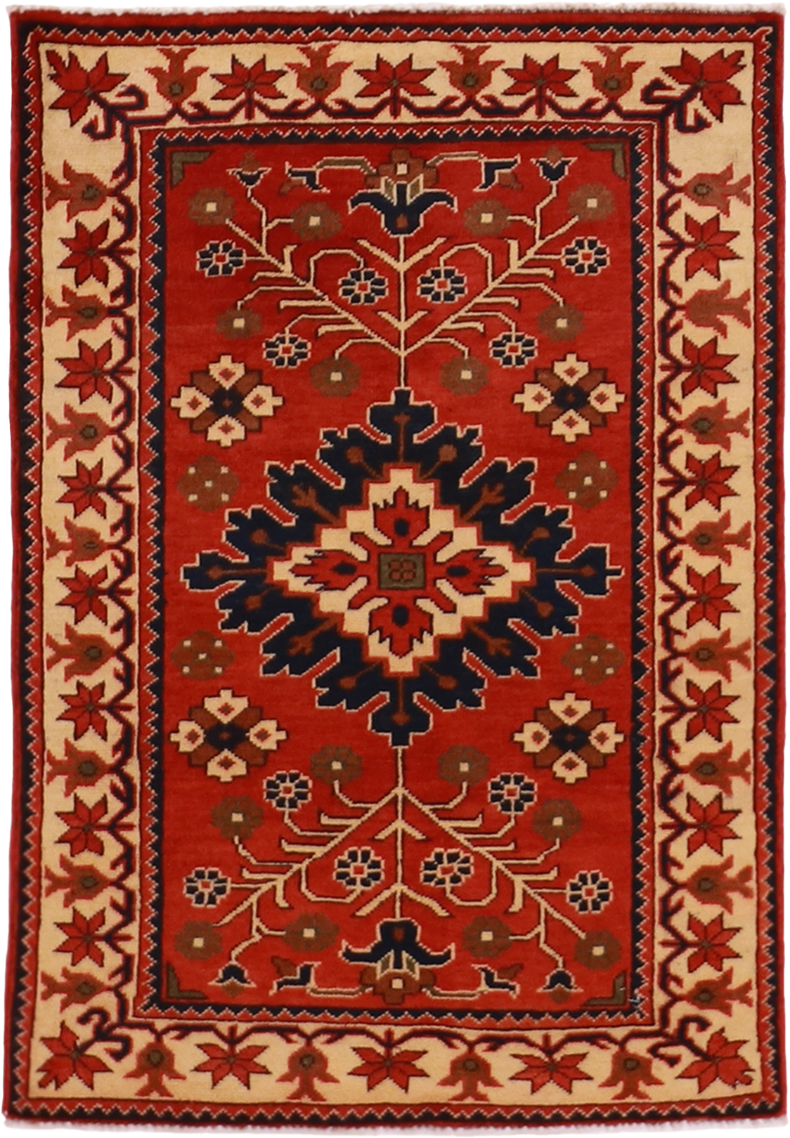 W 2.8 L 4 Malayer 100% Wool Hand-Woven Geometric Design - 57071