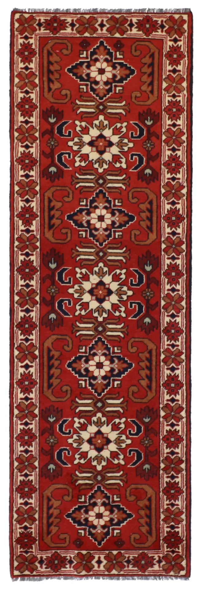 W 2.2 - L 7.1 - Fine Rectangle - Hand Woven Rug - 57085