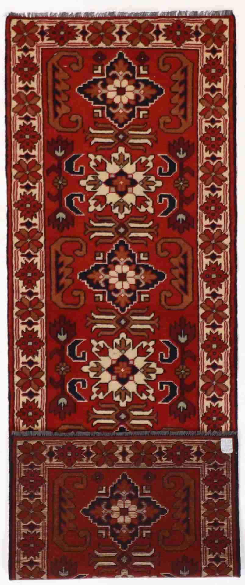 W 2.2 - L 7.1 - Fine Rectangle - Hand Woven Rug - 57085
