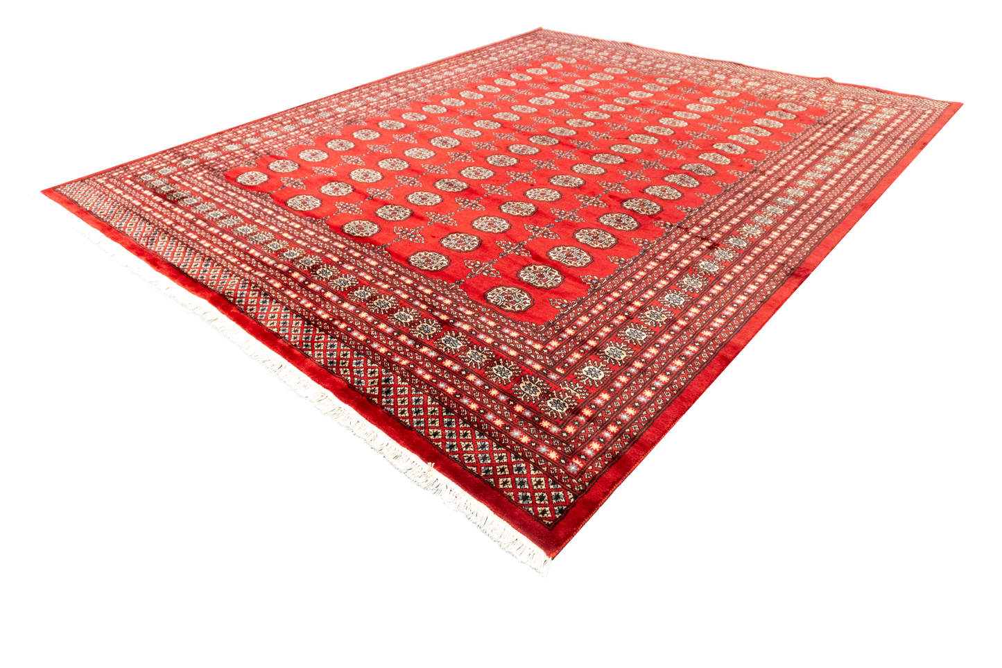 W 8.2 L 10 Bokhara 100% Wool Hand-Woven Geometric Design - 57094