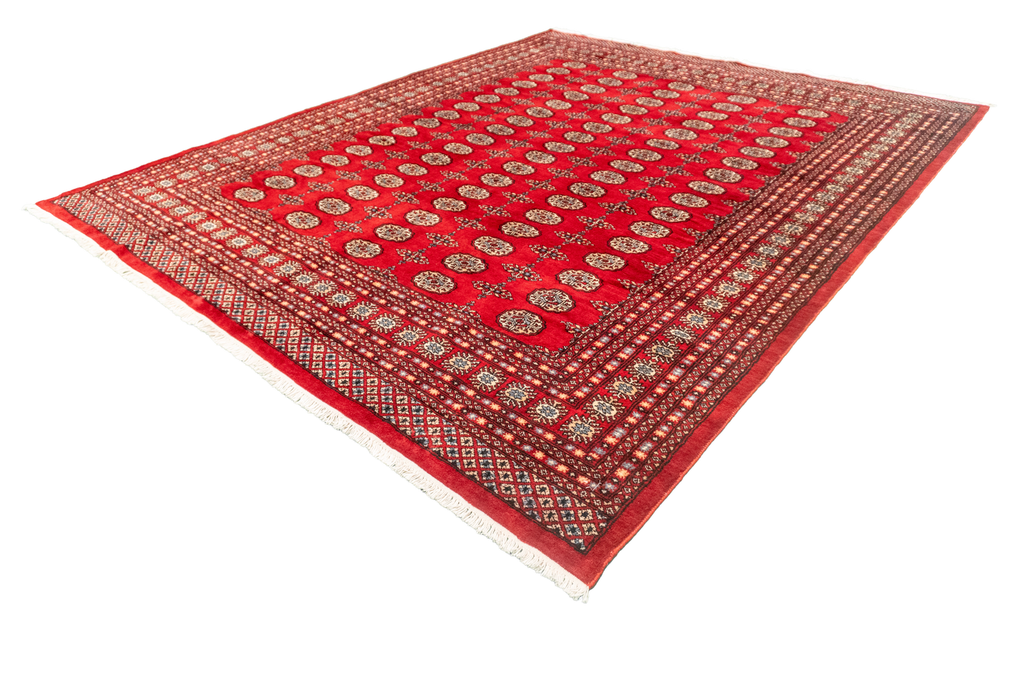 W 8.2 L 10 Bokhara 100% Wool Hand-Woven Geometric Design - 57094