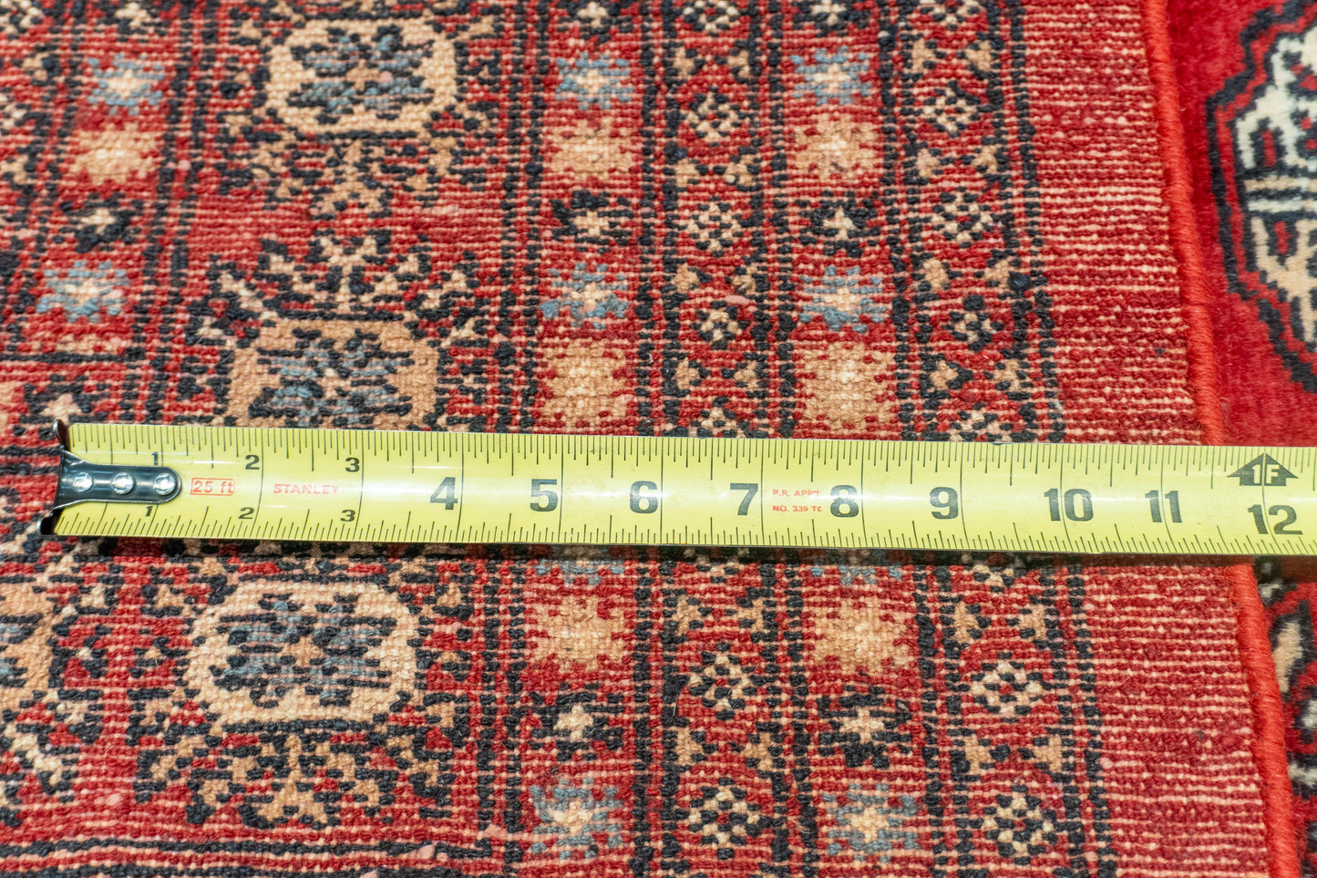W 8.2 L 10 Bokhara 100% Wool Hand-Woven Geometric Design - 57094