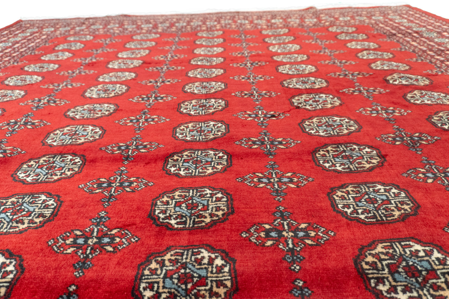 W 8.2 L 10 Bokhara 100% Wool Hand-Woven Geometric Design - 57094