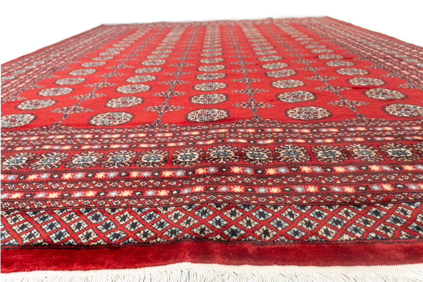 W 8.2 L 10 Bokhara 100% Wool Hand-Woven Geometric Design - 57094
