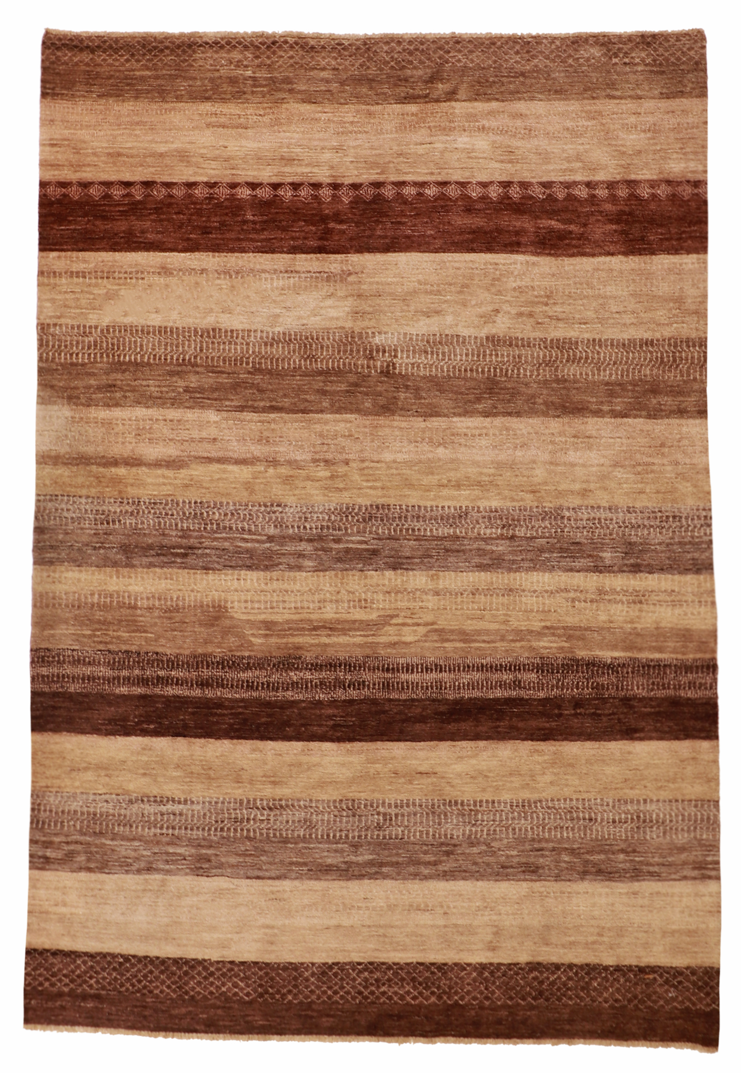 W 6.8 L 9.9 Modern 100% Wool Handmade All Over Design - 57107