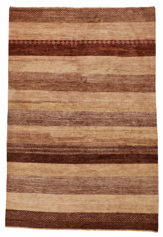 W 6.8 L 9.9 Modern 100% Wool Handmade All Over Design - 57107