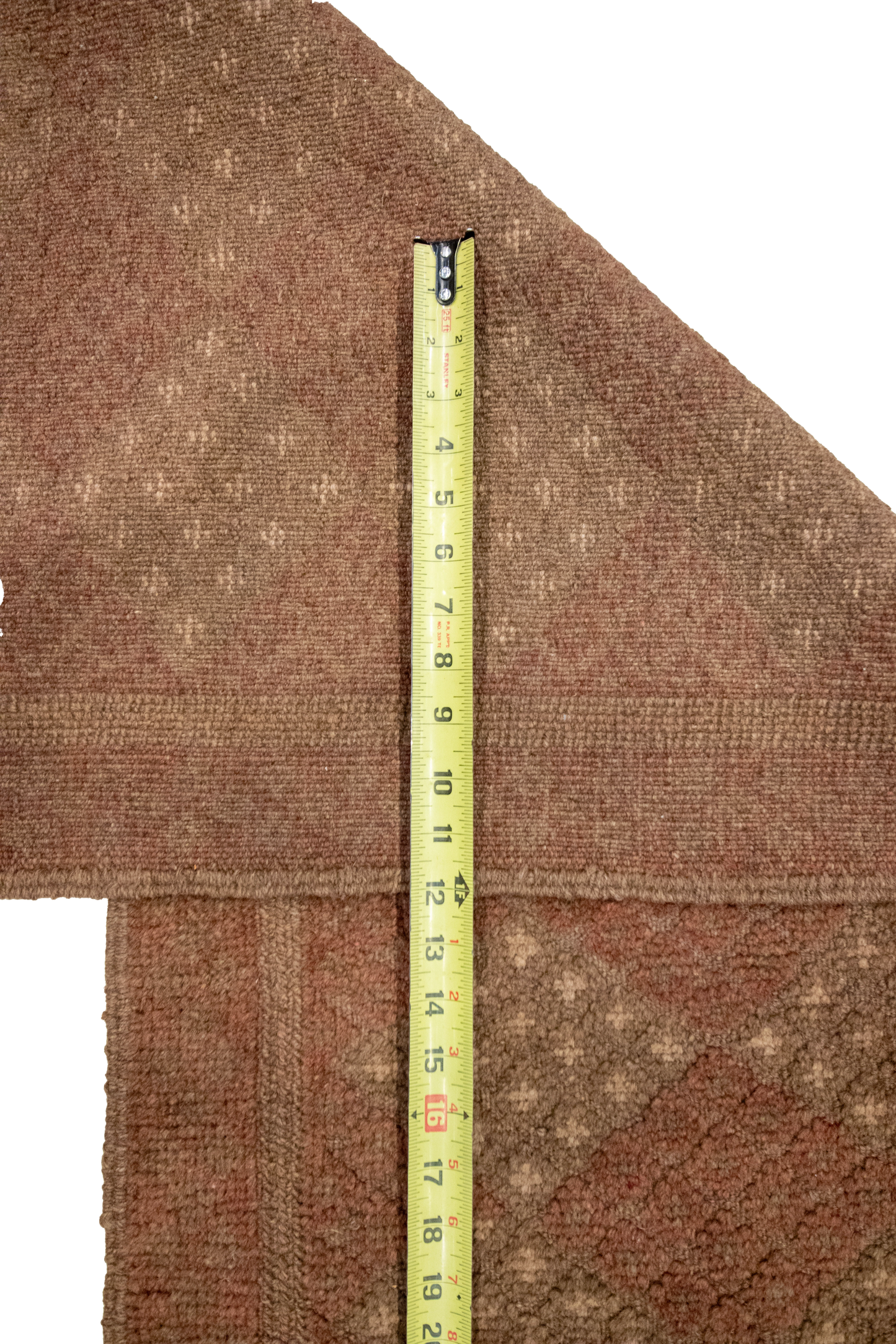 W 1.1 L 8.1 Baluch Runner 100% Wool Hand-Woven Geometric Design - 57177