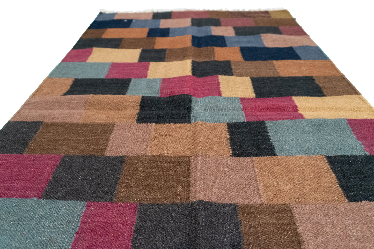 W 3 L 5.1 Navajo 100% Wool Hand-Woven All-Over Design - 57357