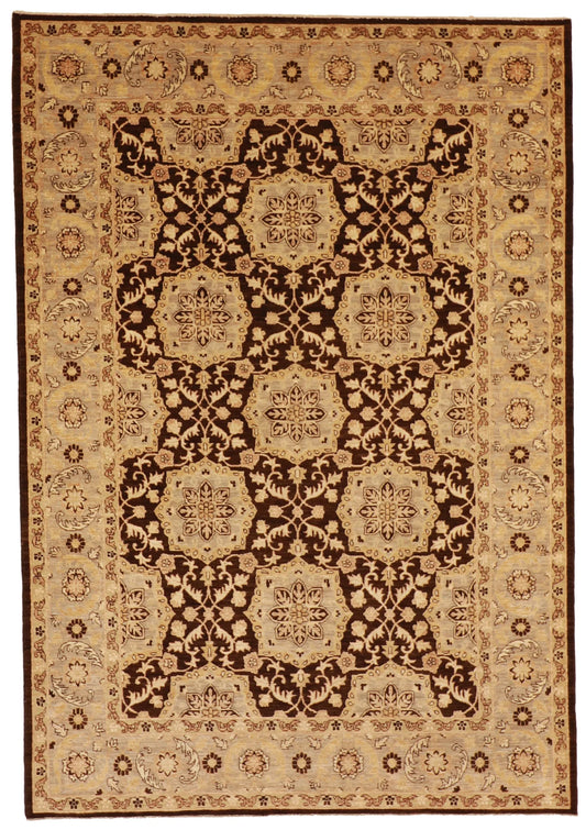 6x9 - Sarouk Fine/Wool All Over Rectangle - Hand Knotted Rug — 57436