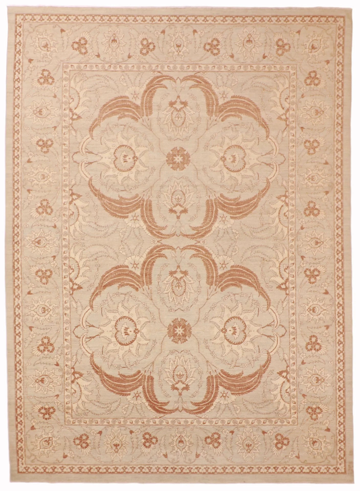 9 x 12 - Tabriz Wool Traditional Rectangle - Hand Woven Rug — 57461